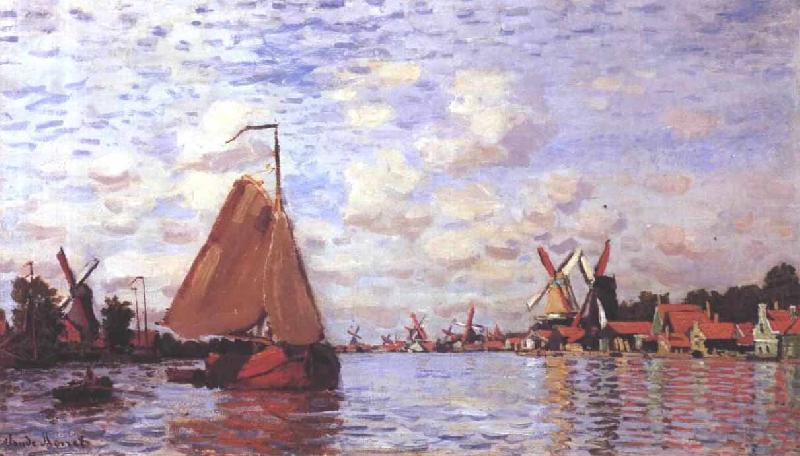 La Zaan a Zaandam, Claude Monet